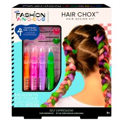 FASHION ANGELS - HAIR CHOX - KIT DE CRÉATION DE COIFFURES - PAQUET DE 4